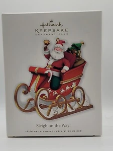 Christmas HALLMARK KEEPSAKE ORNAMENT 2010 SLEIGH ON THE WAY - Picture 1 of 5