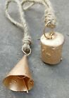 Set of 100 Vintage Rustic Lucky Handmade Cone & Cylinder Cow Bells Festive...
