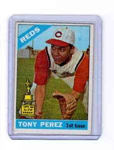 1966 Topps Tony Perez Cincinnati Reds #72 βοΈπ₯π― VG/VG+ - Picture 1 of 2