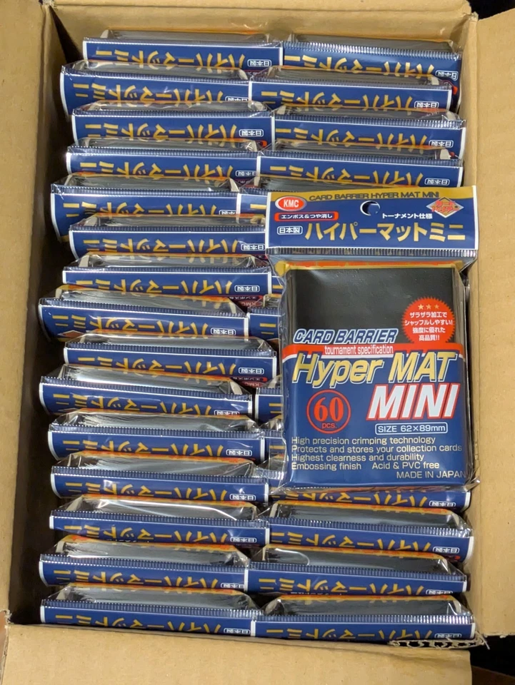 KMC Card Barrier Hyper Mat Mini Fundas Estuche Negro 30 paquetes de 60 1800 Fundas Foto 1 de 1