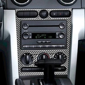 Carbon Fiber Center Console GPS Navigation Frame Trim For Ford Mustang 2005-2009 - Picture 1 of 7