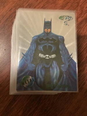 BATMAN FOREVER METAL SILVER FLASHER PARALLEL CARD SET 100/100 1995 SKYBOX DC - Image 1 of 2