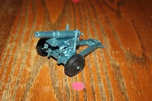 Rare Vintage MPC Firing Metallic Blue Elevating Army Cannon - Marx, Timmee - Picture 1 of 10