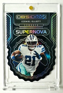 2022 Panini Obsidian Ezekiel Elliott Die Cut Super Nova Card SP #/15 Cowboys! - Bild 1 von 3