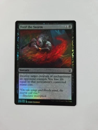 Foil Feed the Swarm Zendikar Rising NM Nice Card - Image 1 of 1
