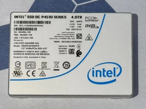 Intel 4TB P4510 SSD Series DC NVME U.2 SSDPE2KX040T8 Solid State Drive VDV10131 - Picture 1 of 3