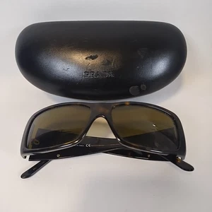 PRADA SPR10H 2AU-2P1 57mm Brown Havana Sunglasses Italy Frames Only  - Picture 1 of 8