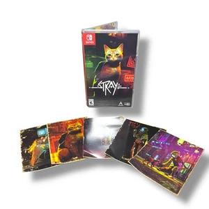 Stray Nintendo Switch Spiel mit 6 Art Karten komplett | Cat Adventure Cyberpunk - Bild 1 von 3