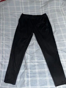Men’s Adidas Soccer Pants Size Large Triple Black Read Tiro 21 - Picture 1 of 7