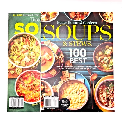 BH&G Soups & Stews + Taste of Home Soups Family Favorites - 2 Magazine Lot 2025 - Image 1 of 4