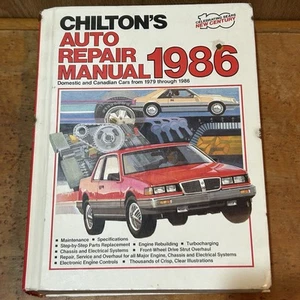 CHILTONS AUTO REPAIR MANUAL FOR 1979 THRU 1986 DOMESTIC AND CANADIAN CARS - Bild 1 von 11