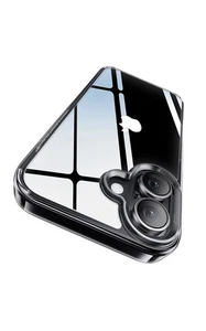 CASEKOO Designed for iPhone 16 Case Crystal Clear 6.1 inch, Black - Picture 1 of 9