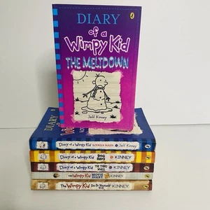 Diary of a Wimpy Kid Book Bundle x6: Jeff Kinney: Free Postage: Book Set; - Picture 1 of 22