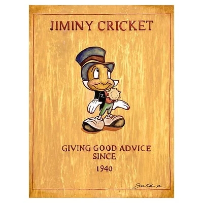 Tricia Buchanan-Benson Giving Good Advice Leinen Disney Fine Art #' D Hand Signé - Bild 1 von 2