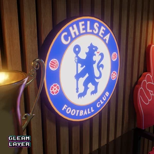 Chelsea FC Logo Led Football Team Lightbox RGB Wall Display Light Sign - Picture 1 of 5