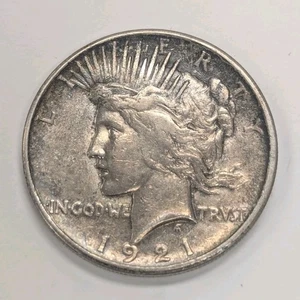 1921 P Silber Peace Dollar Stichtag T312 - Bild 1 von 2