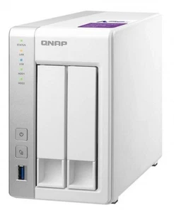 QNAP TS-231P 2X 1.7 GHz 1GB DDR3 2X SATA III NAS 0GB - Afbeelding 1 van 3