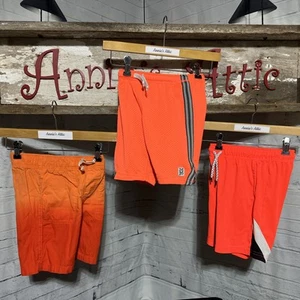 Boys Shorts Lot Of 3 Size 5T Orange Bright Summer Fun - Picture 1 of 15