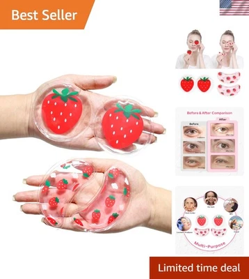 Juego de compresas de gel reutilizables, frías y calientes para 4 fresas 4 piezas Foto 1 de 4
