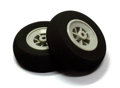 RC Model Airplane 62mm 2.43 in. R/C Hobby Wheels Tires (2pcs) WH785 - Image 1 of 1