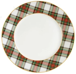 Ralph Lauren Porzellan Skyler Speiseteller weiß Urlaub Tartan kariert 10,5" 9470468 - Bild 1 von 4