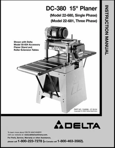 Delta Pialla 22-680 / 22-681 DC-380 Manuale Istruzioni - Foto 1 di 2
