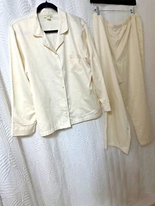 APPLESEEDS SZ XL PETITE CREAM COLORED PAJAMAS - Picture 1 of 10