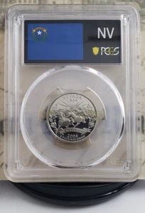 2006-S State Label - Quarter – Nevada - PCGS PR70DCAM – Black Label - Tops! 5931 - Picture 1 of 6