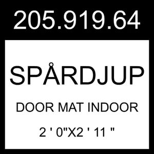 IKEA SPÅRDJUP Door Mat Indoor Multicolor/stripe 2 ' 0"x2 ' 11 " 205.919.64 - Picture 1 of 1