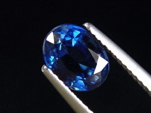 Kyanit Disthen / Kyanite 1,81 Ct. Oval facettiert feines blau (4807t) - Bild 1 von 1
