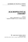 Macropolitical Theory Hardcover Fred I., Polsby, Nelson W. Greens