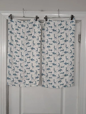 Moulin Roty Blankets Bamboo cotton African Savannah animals Baobab Tree set of 2 - Image 1 of 3