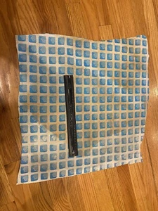 USED LARGE SQUARE INTEX POOL LINER PATCH - MEASURES ABOUT 19 INCHES BY 19 INCHES - Picture 1 of 5