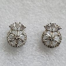 Crown shape Silver Plated Earrings Studs Jewellery Wedding Stud-E4