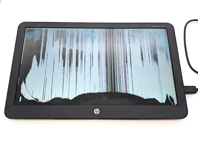 BROKEN HP EliteDisplay S140u 14" HD+ LED Backlit USB 3.0 Portable Monitor w/Case - Image 1 of 4