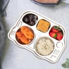 Stainless Steel Dinner Plate Divided Meal Tray for Home Kindergarten Picnic