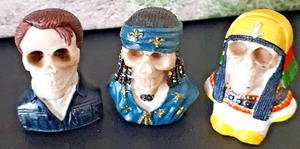 Halloween Skelett/Zombie Harz Ornamente x 3 - Bild 1 von 2
