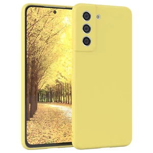 Etui na telefon komórkowy do Samsung Galaxy S21 FE 5G Silikon Cover TPU Ochrona Komórka Case Żółte - Zdjęcie 1 z 7