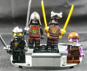 LEGO NINJAGO Lotto Minifigure Minifigure Cole Garmadon Gleck Accessori Vedi Foto ** - Foto 1 di 5