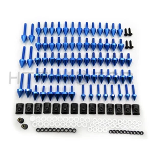Kit completo de sujetadores de perno de carenado tornillos de carrocería para Yamaha AZUL plano - Imagen 1 de 7