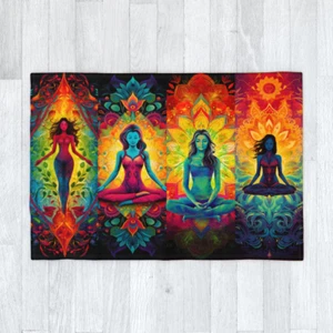 Find Inner Peace Everywhere - Blanket 120cm x 175cm, Tranquility Calm Meditation - Picture 1 of 6