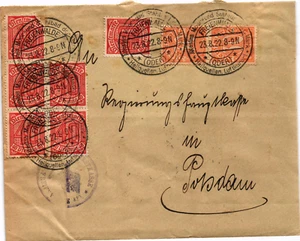 Rafasan Alemania 1922 cubierta de Heilfullen a Potsdam (1583) - Imagen 1 de 2