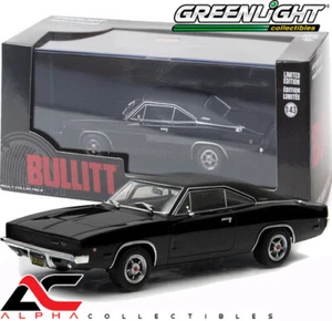 GREENLIGHT 86432 1:43 1968 DODGE CHARGER R/T BLACK STEVE MCQUEEN "BULLITT" - Picture 1 of 1