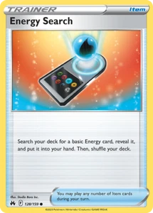 Energy Search 128/159 Common | Crown Zenith | Pokemon Card - Picture 1 of 1