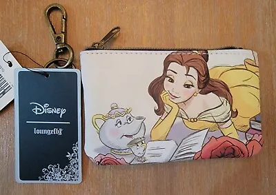 Loungefly Disney Belle Reading Chip Mrs Pots Coin Purse / ID Cardholder • 30€