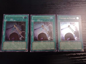 ITALIAN 3x Power Bond CRV-EN037 Ultimate Rare 1st Edition Light Play - Picture 1 of 2