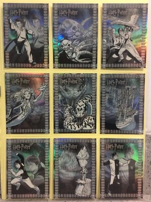Harry Potter Goblet of Fire Update Prismatic Foil Puzzle Chase Card Set R1-R9 - Image 1 of 2