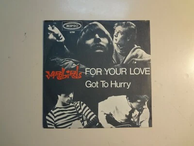 YARDBIRDS: For Your Love-Got To Hurry (Instrumental)-Germany 7" 65 Epic 9790 PSL - Image 1 of 4