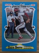 1990 Fleer Award Winners Ozzie Smith Baseball Card #36 Cardinals HOF High-Grade