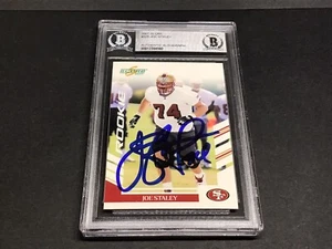 Joe Staley Signed 2007 Score Rookie Card #325 RC 49ers Auto Beckett BAS COA 1F - Picture 1 of 7